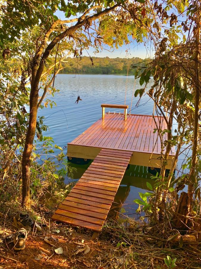 Chale Com Jacuzzi Vista Do Lago Alexânia Kültér fotó
