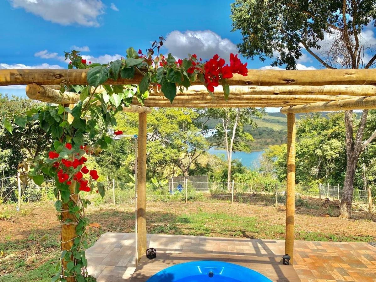 Chale Com Jacuzzi Vista Do Lago Alexânia Kültér fotó